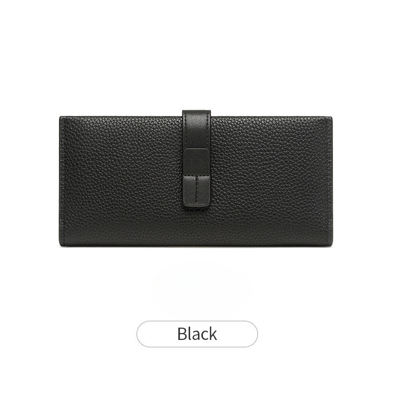 summer new Korean style small fresh color matching ladies long wallet small multifunctional buckle clutch bag