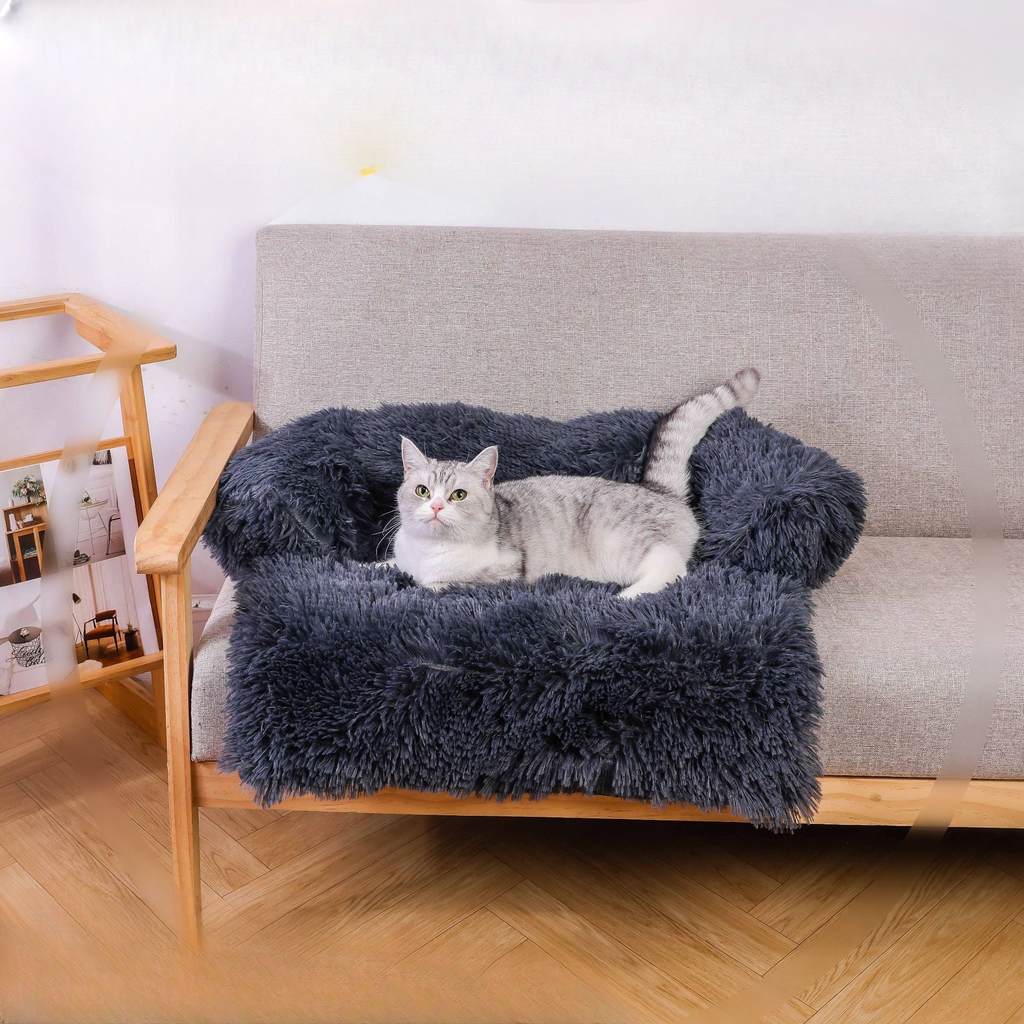 Cross-border hot selling pet plush right angle sofa for cats and dogs universal detachable and washable non-slip dog and cat sofa pet supplies
