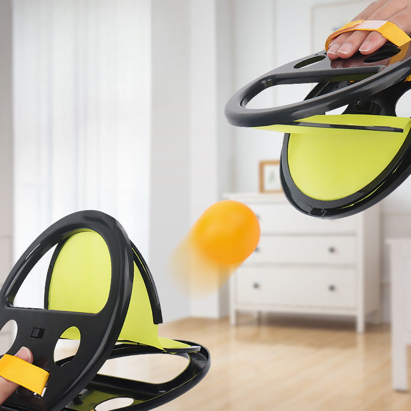 Popular hand-held racket outdoor sports and fitness hand-throwing ball throwing and catching parent-child outdoor elastic hand-held racket