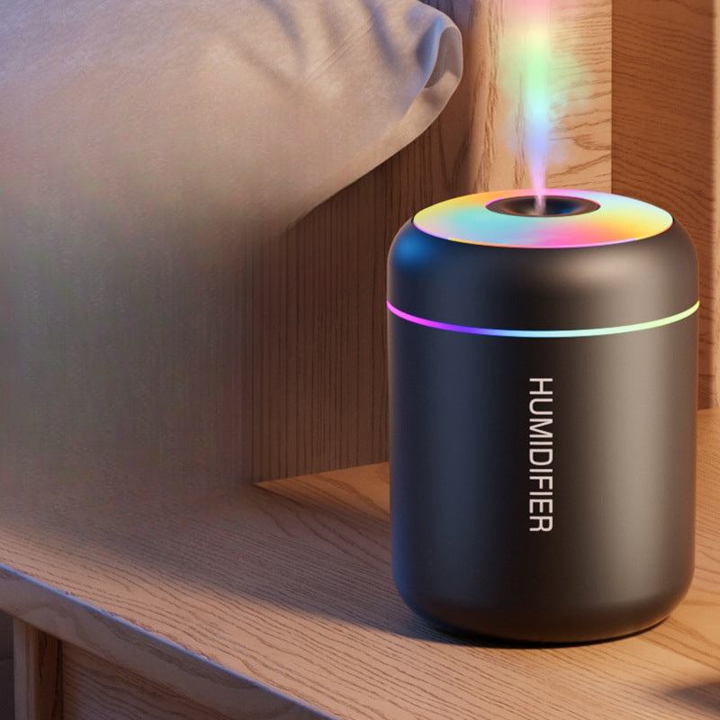 Mars cannon ash humidifier USB mini car small silent large fog volume colorful atmosphere light home air-conditioned room