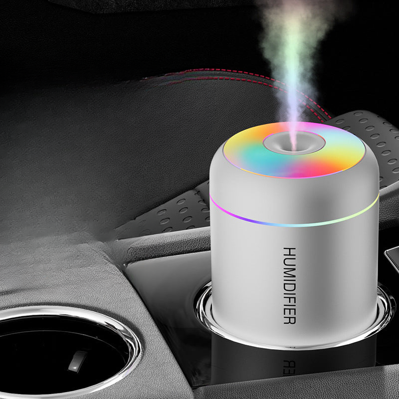 Mars cannon ash humidifier USB mini car small silent large fog volume colorful atmosphere light home air-conditioned room