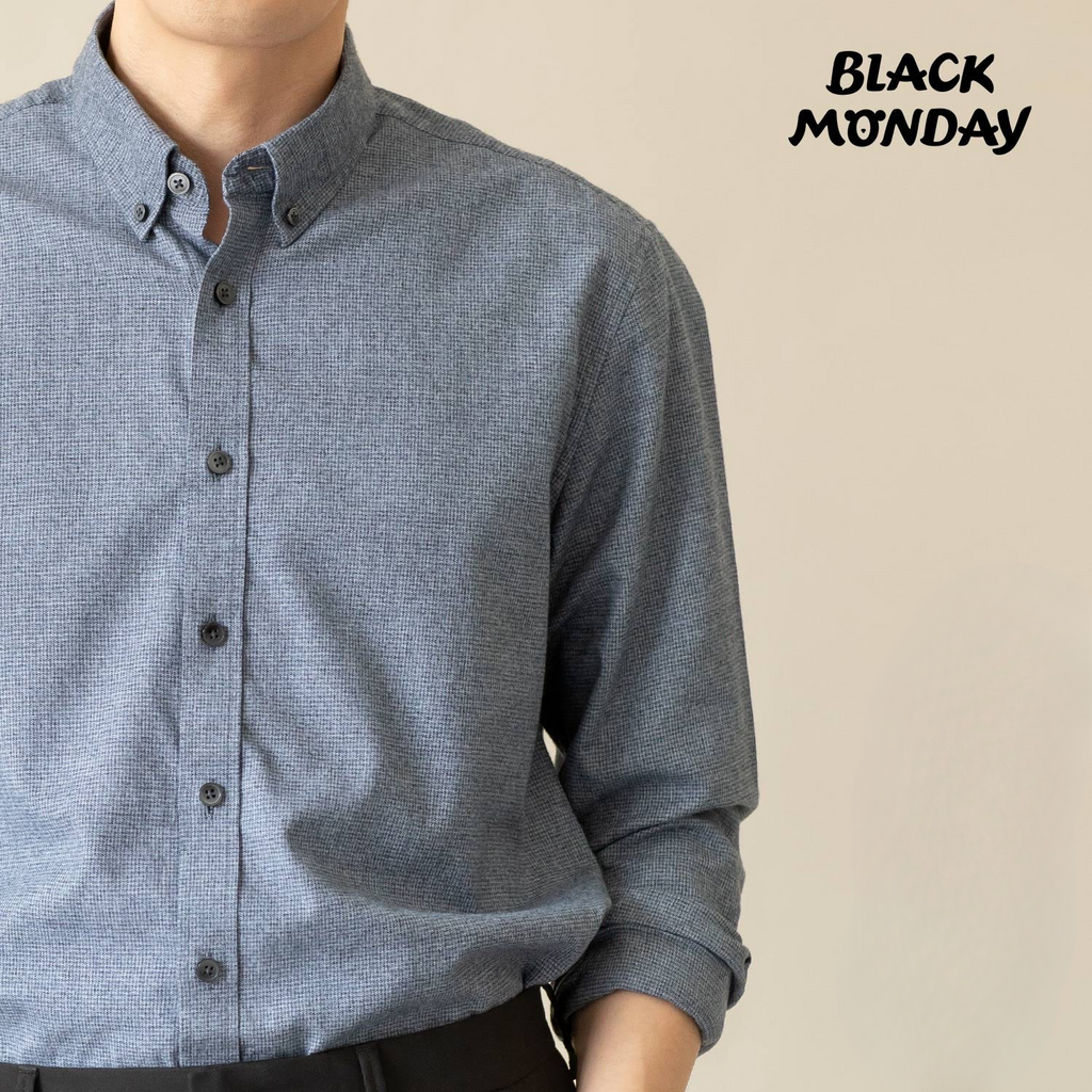 2025 autumn and winter new pure cotton brushed flannel shirt men's long-sleeved shirt long-staple cotton business casual shirt