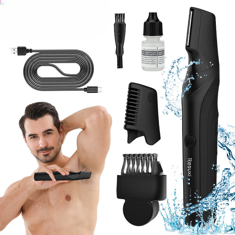 OZON new men's shaver body hair trimmer multi-function hair clipper razor set full body wash