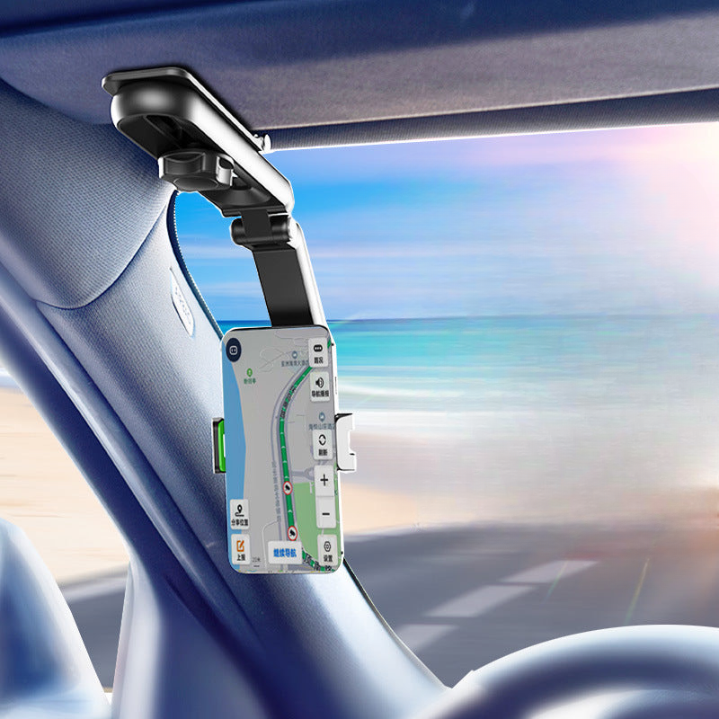 Cross-border temu labeling sun visor navigation phone holder direct view car universal navigation holder