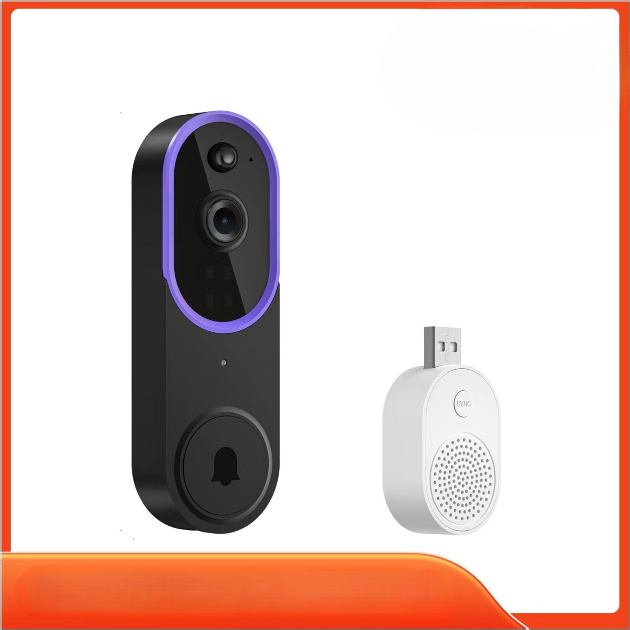 Cross-border smart video doorbell, wireless remote video intercom, human detection, HD night vision, smart home monitoring