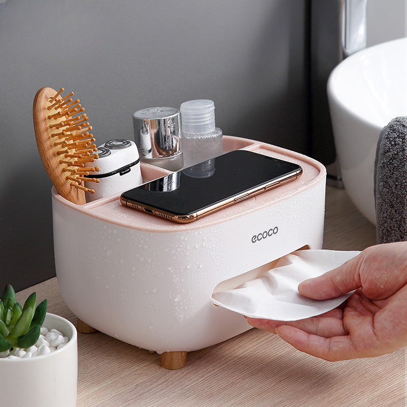 Paper box home living room office coffee table creative Nordic light luxury multi-function remote control desktop storage tissue box