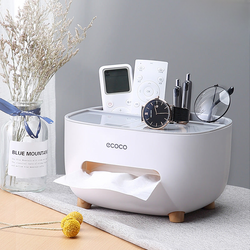 Paper box home living room office coffee table creative Nordic light luxury multi-function remote control desktop storage tissue box