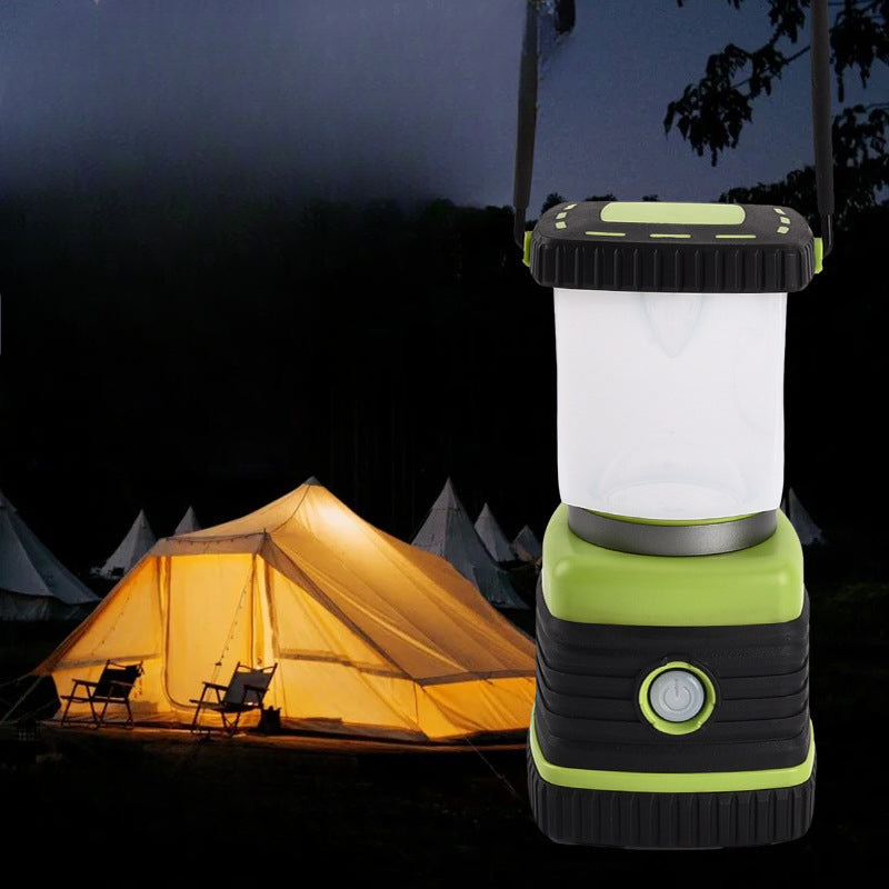 Strong outdoor lighting camping lantern portable lantern hanging tent light rechargeable factory direct sale cross-border waterproof