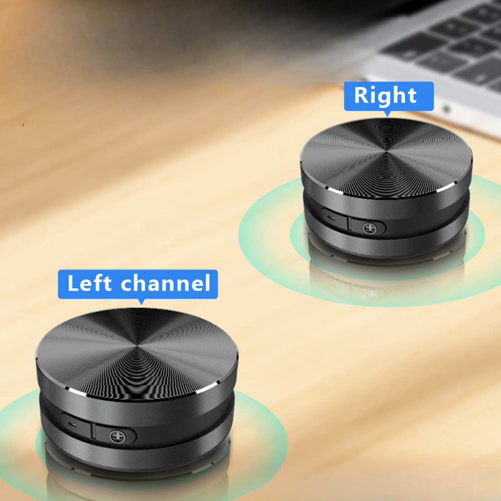 Cross-border metal waterproof bone conduction Bluetooth speaker portable magnetic small resonance mini speaker creative gift