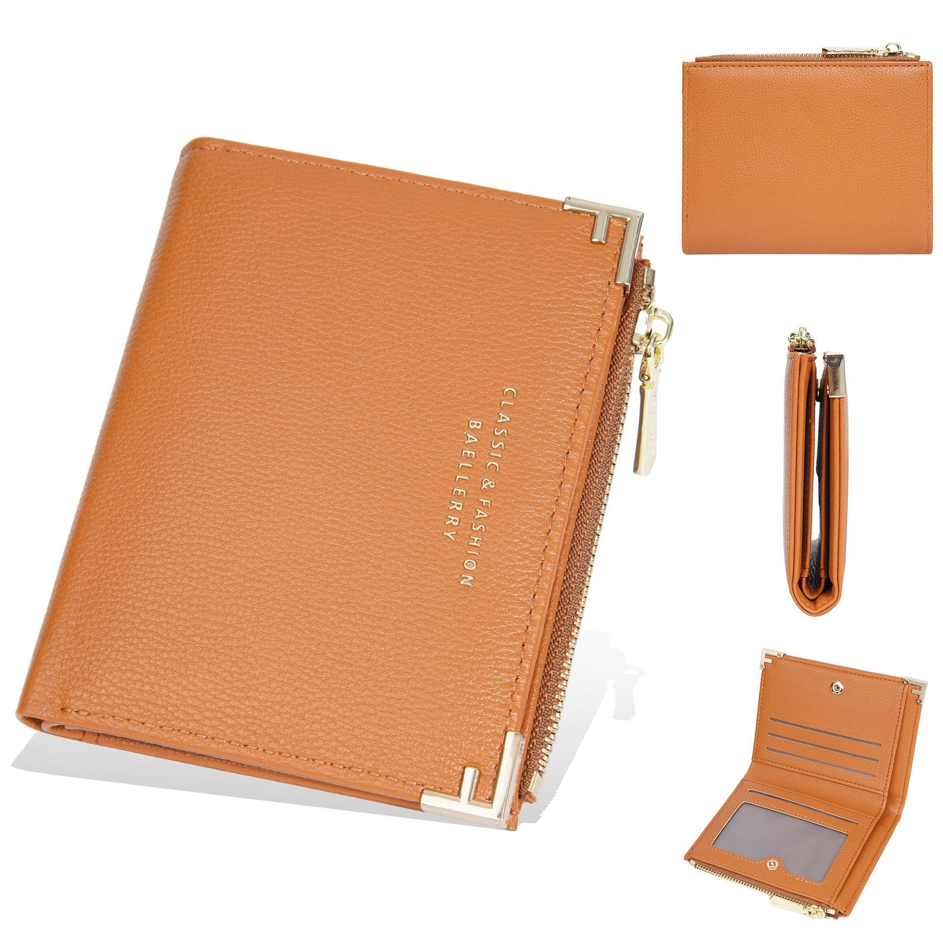Wallet women baellerry women's wallet short multi-card slot zipper bag coin purse womenwallet