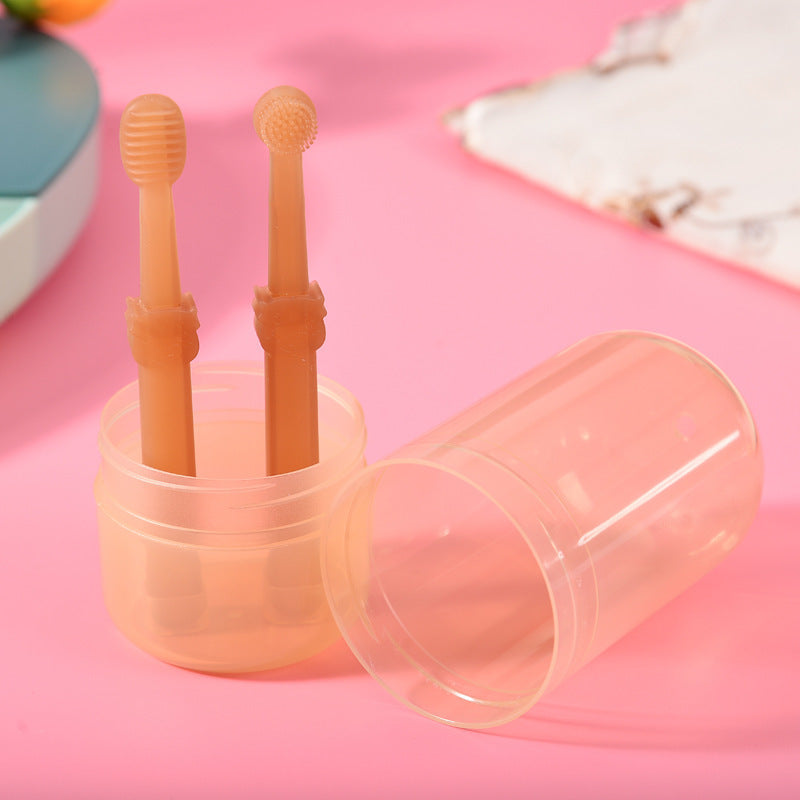 Pet silicone small toothbrush cat toothbrush tool cat toothpaste set to remove bad breath teeth cleaning supplies