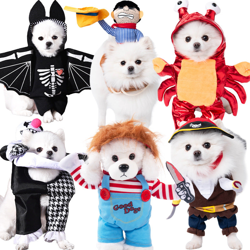 Cross-border Halloween dog clothes for small dogs funny and weird transformation clothes Teddy cat creative clothes pet clothing