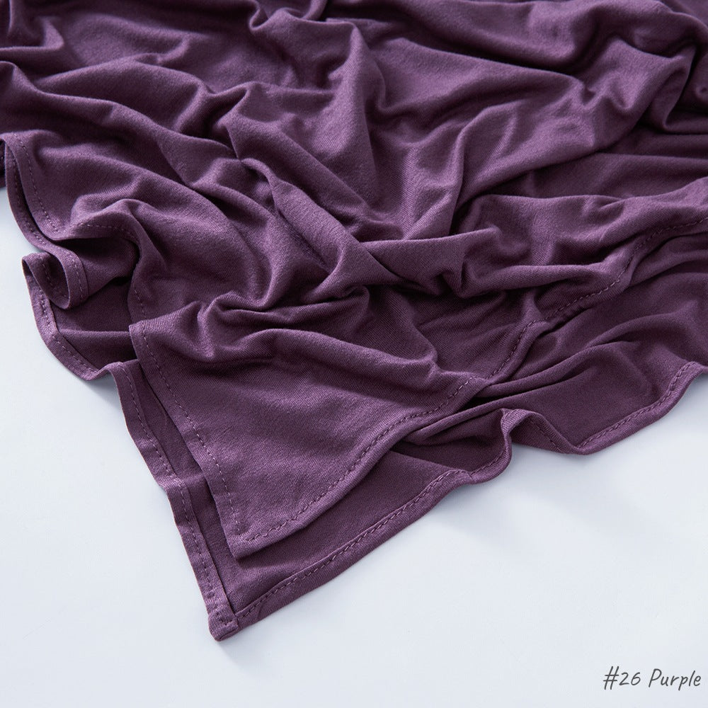 High-quality right-angle curled modal sweat cloth headscarf 170*60 mercerized cotton breathable and comfortable women's head scarf