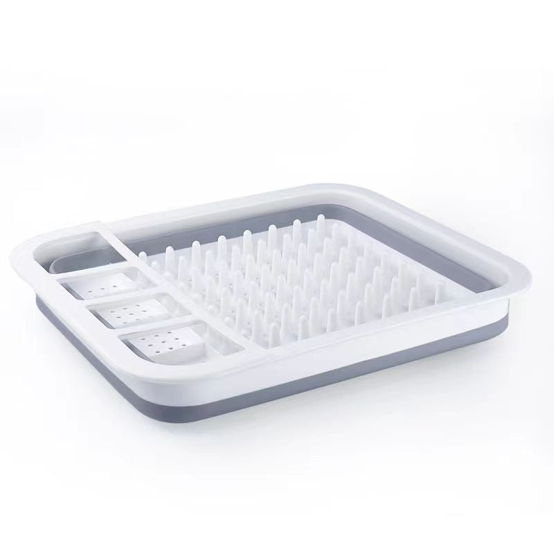 Foldable drain bowl rack new kitchen bowl and chopstick storage rack multi-function sink drain rack drying rack