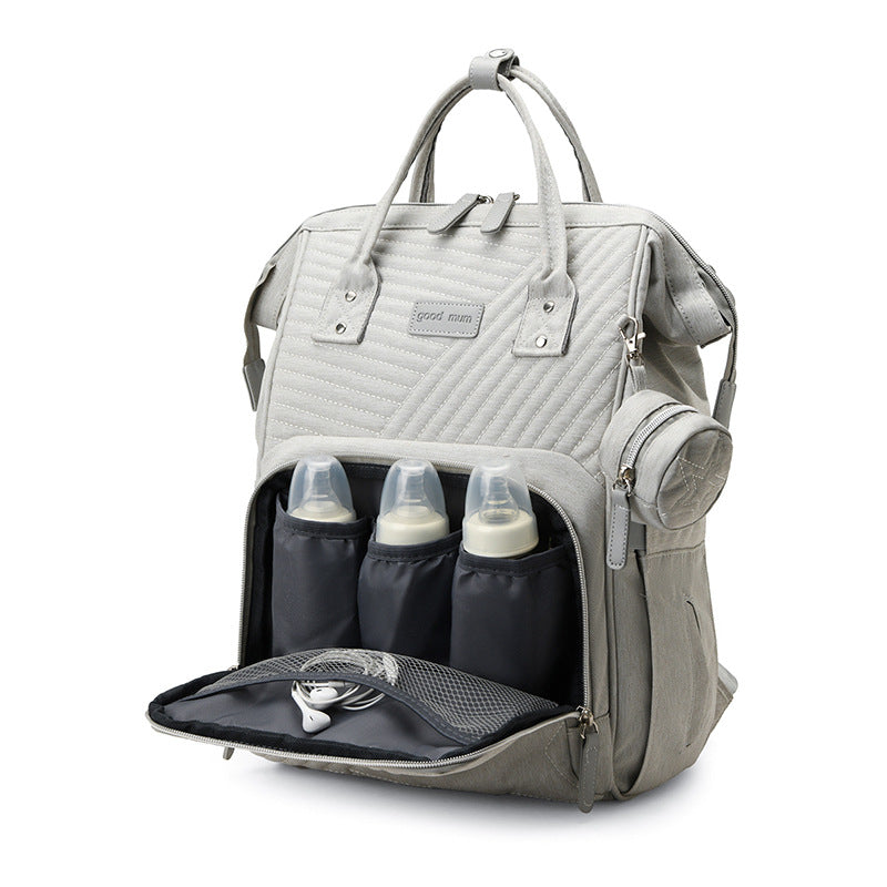 Cross-border mommy bag new European and American style fashionable multifunctional mother and baby bag hot sale large capacity mommy bag