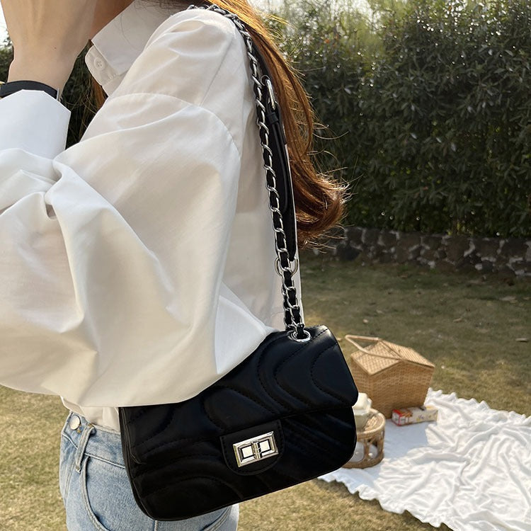 Summer hot style diamond chain women's bag high-end fashion all-match women's bag shoulder crossbody small square bag women
