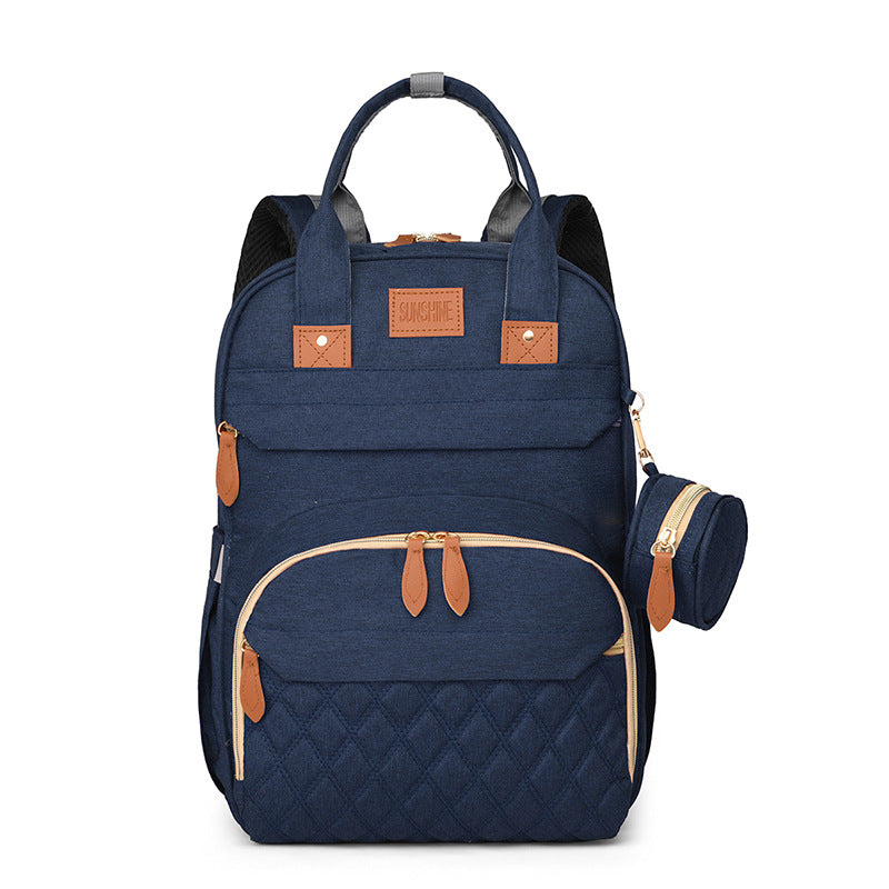 Cross-border exclusive new mommy bag backpack large capacity milk bag mommy bag mother and baby outing lightweight backpack