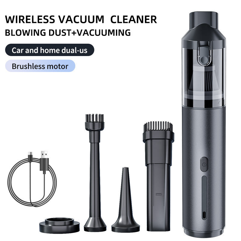 Car vacuum cleaner dust removal large suction inflatable integrated dual-purpose handheld high-power car mini brushless dust blower