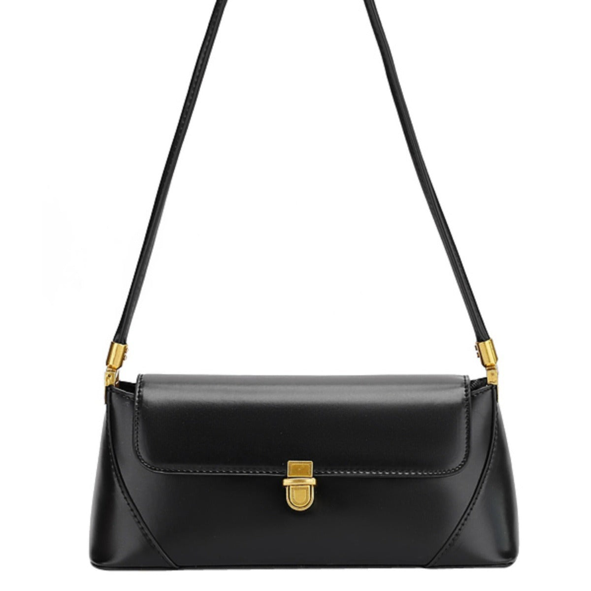 Retro high-end texture underarm bag women's bag 2025 new French niche shoulder bag versatile fashion baguette bag