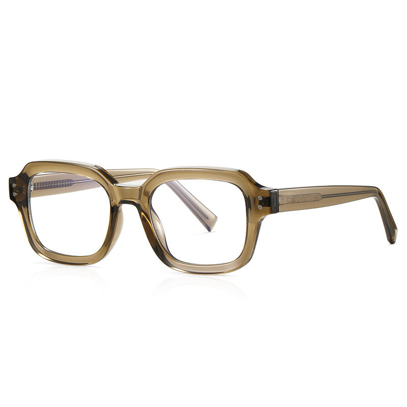 New men's anti-blue light glasses 2190 square frame TR90 retro British style optical frame spot European and American style frame