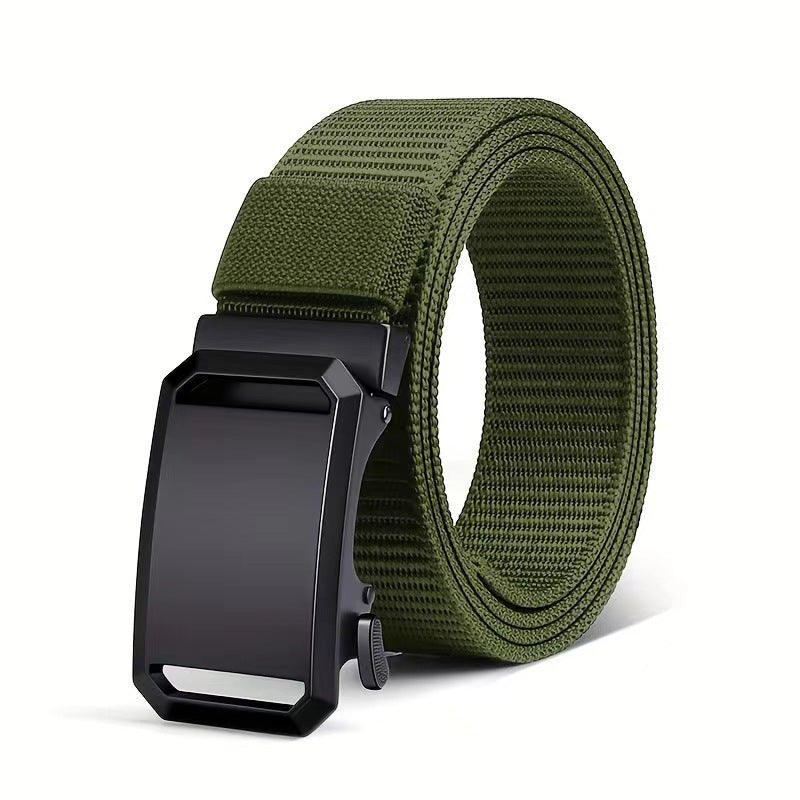 [Cross-border drop shipping] Toothless automatic buckle men's military training casual canvas nylon young people's military training belt