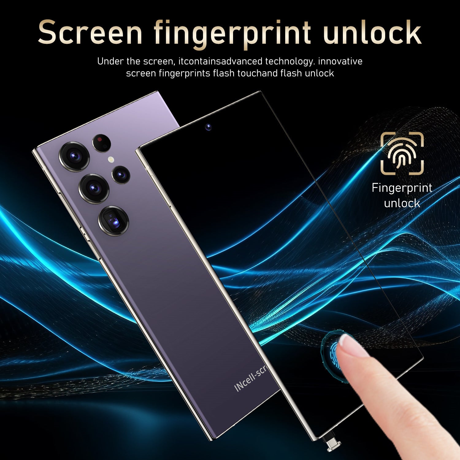 Cross-border S24Ultra Smartphone 7.3-inch Built-in Pen 16 1T Android Phone Source Factory (Hot Model)