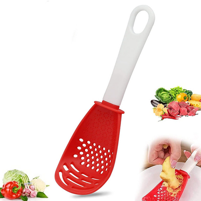 Grinding cooking spoon, mashing and draining spoon, ginger and garlic grinding spoon, egg beater, potato mashing spoon, cooking shovel