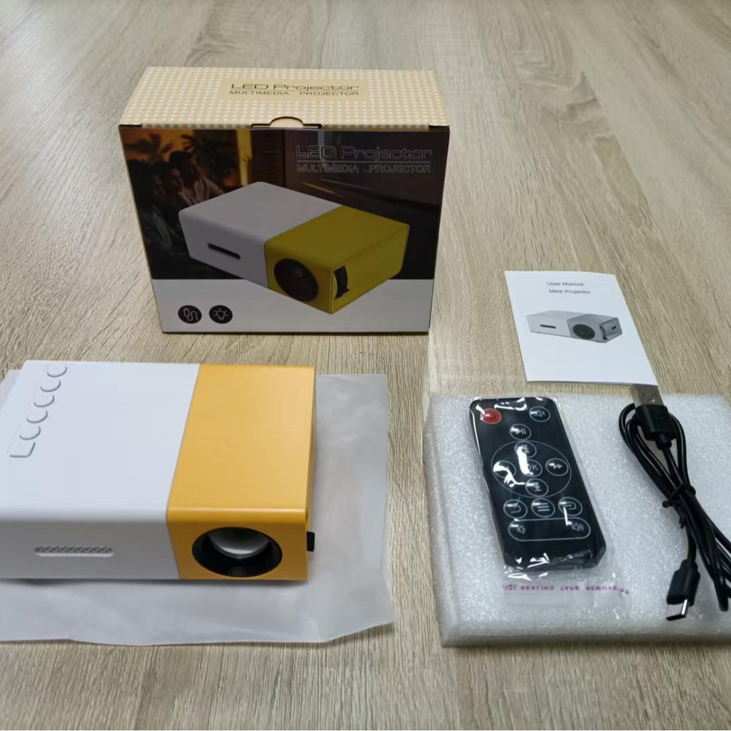 Cross-border YG300 projector children's small mini projector home wall projection 4K HD portable projector