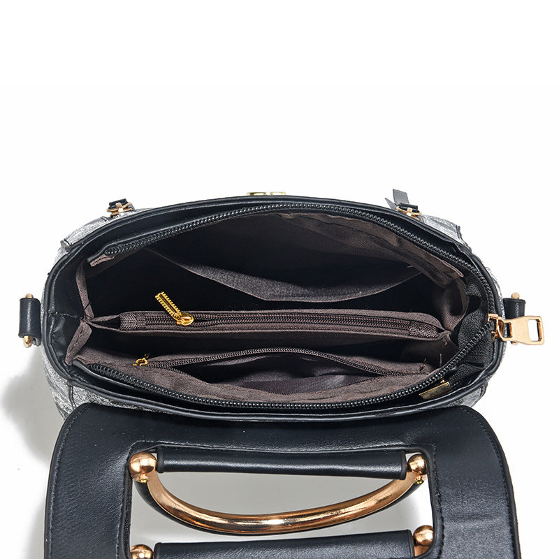 2025 new style pu bag women's bag light luxury ladies handbag high-end shoulder messenger bag small square bag women's cross-border