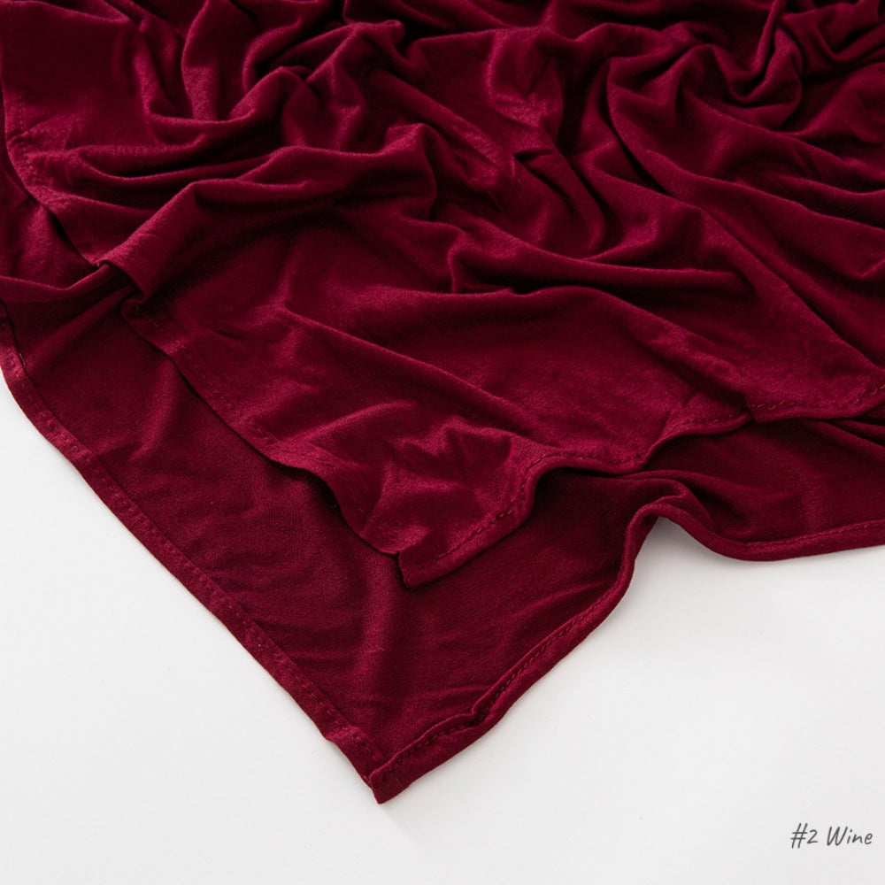 High-quality right-angle curled modal sweat cloth headscarf 170*60 mercerized cotton breathable and comfortable women's head scarf