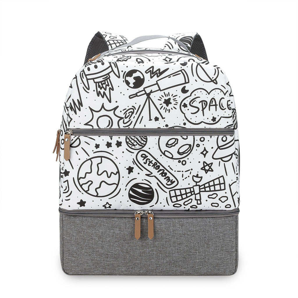 Mother and baby travel mommy bag outdoor dining baby food fresh-keeping backpack milk storage mommy bag