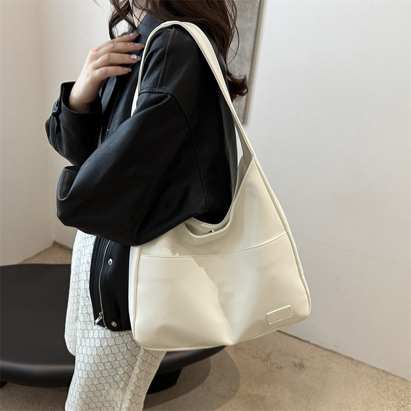 Classic cross-border bag, high-end large-capacity retro women's bag, simple commuting underarm bag, shoulder bag source production