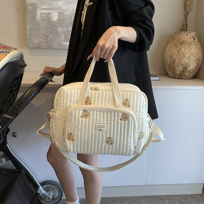 Korean version of mommy bag large size one-shoulder handbag mommy bag out of high value portable large capacity mother and baby bag women's bag