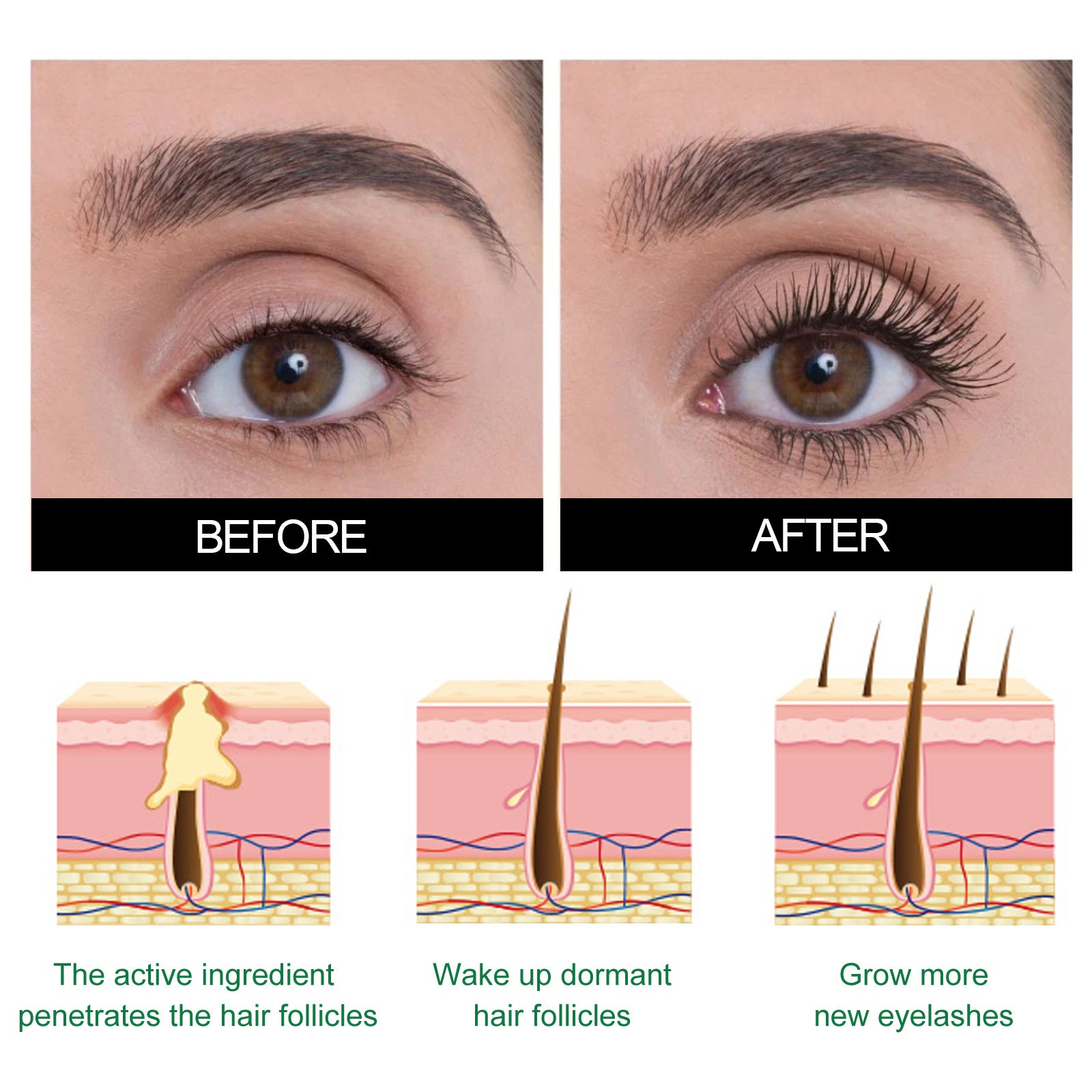 West&Month Mascara, Thick, Curly, Black, Slender, Natural, Mild and Not Easy to Smudge Mascara