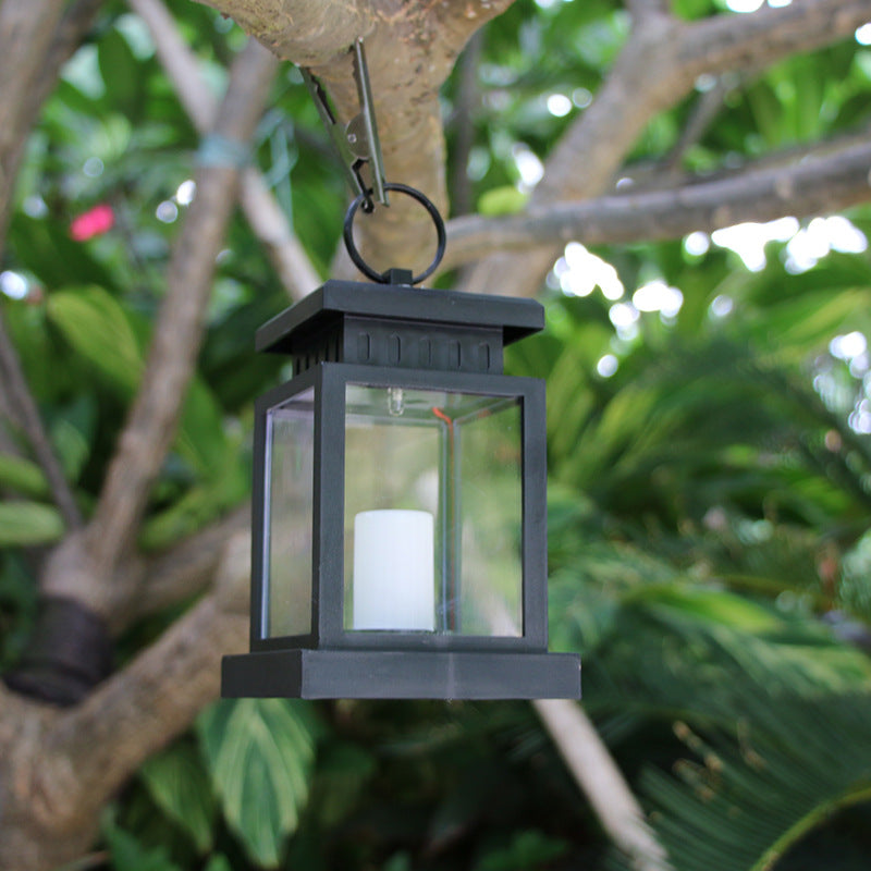 Cross-border outdoor solar garden light decorative atmosphere light solar light portable lamp hanging lamp dual-purpose garden light