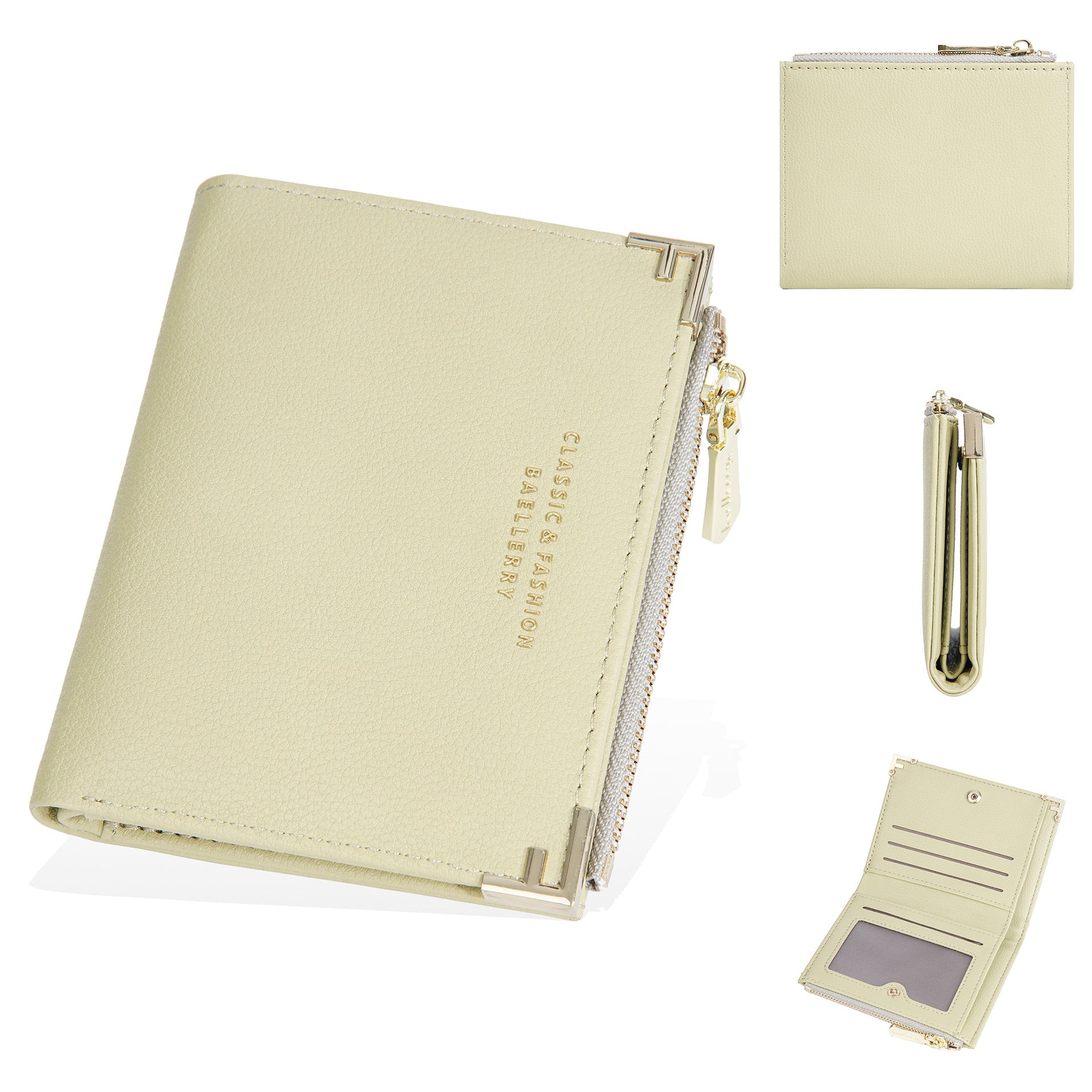 Wallet women baellerry women's wallet short multi-card slot zipper bag coin purse womenwallet