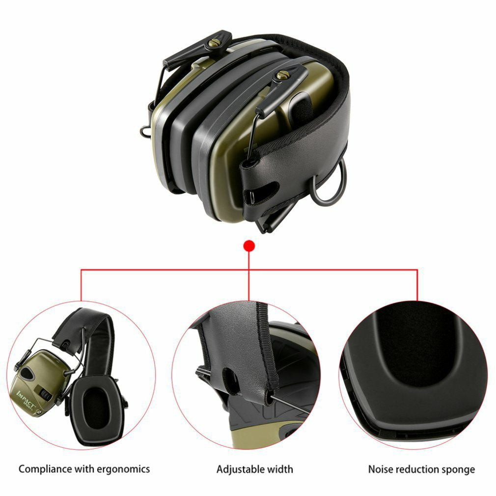Cross-border outdoor hunting tactical noise reduction earphones earmuffs can soundproof and reduce noise earmuffs Cross-border hot items