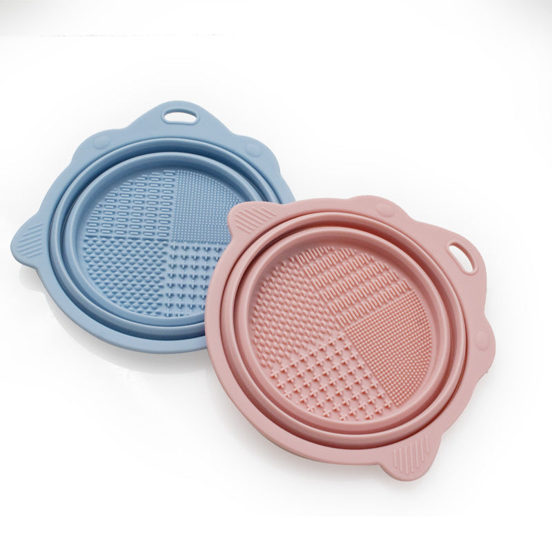 Manufacturers spot wholesale silicone pet bowls cat and dog food bowls drinking water bowls pet tableware supplies silicone foldable dog bowls