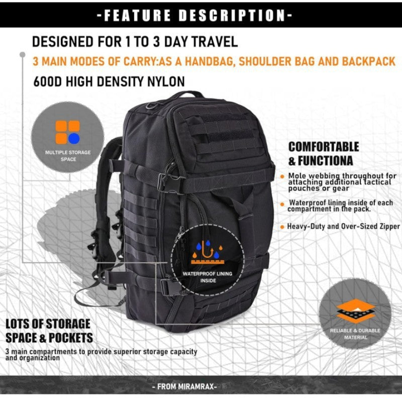Spot new multifunctional outdoor bag camouflage travel sports off-road tactical backpack wear-resistant mountaineering bag