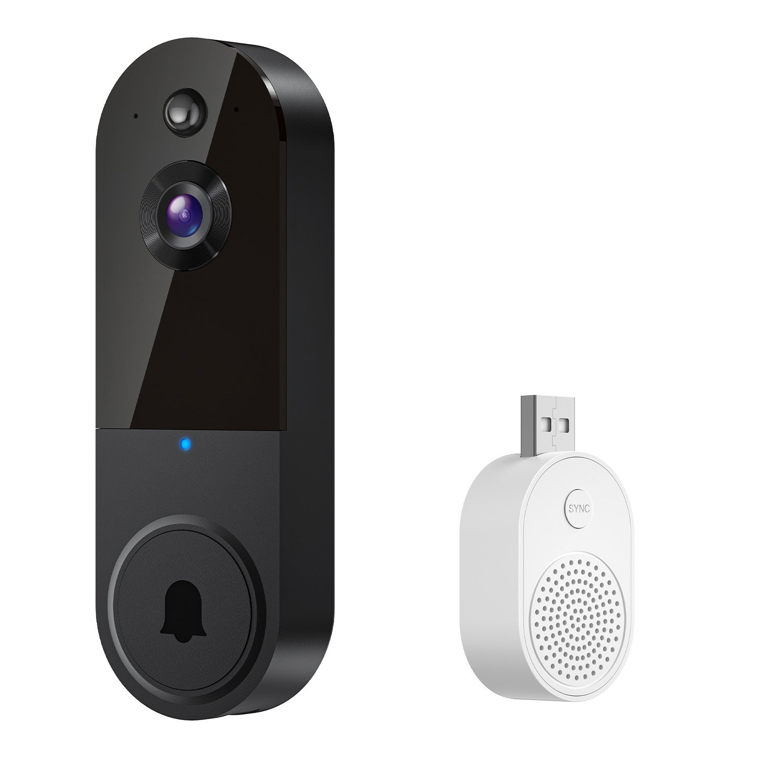 Cross-border smart video doorbell, wireless remote video intercom, human detection, HD night vision, smart home monitoring
