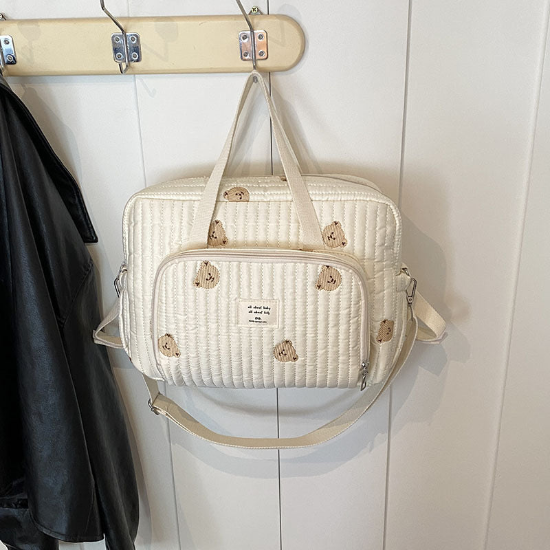 Korean version of mommy bag large size one-shoulder handbag mommy bag out of high value portable large capacity mother and baby bag women's bag
