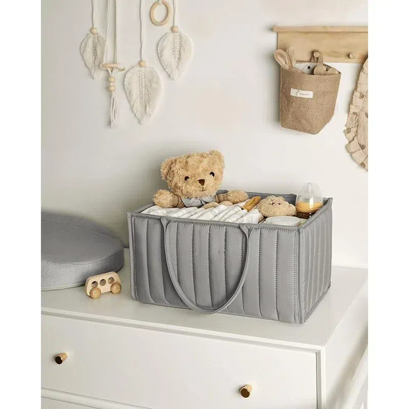 Large capacity maternal and child supplies diaper storage bag fashionable multifunctional diaper bag easy to fold mommy bag storage
