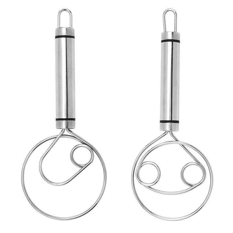 Stainless steel powder beater single eye coil flour mixer dough mixing tool