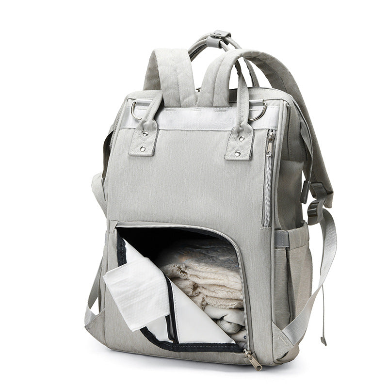 Cross-border mommy bag new European and American style fashionable multifunctional mother and baby bag hot sale large capacity mommy bag