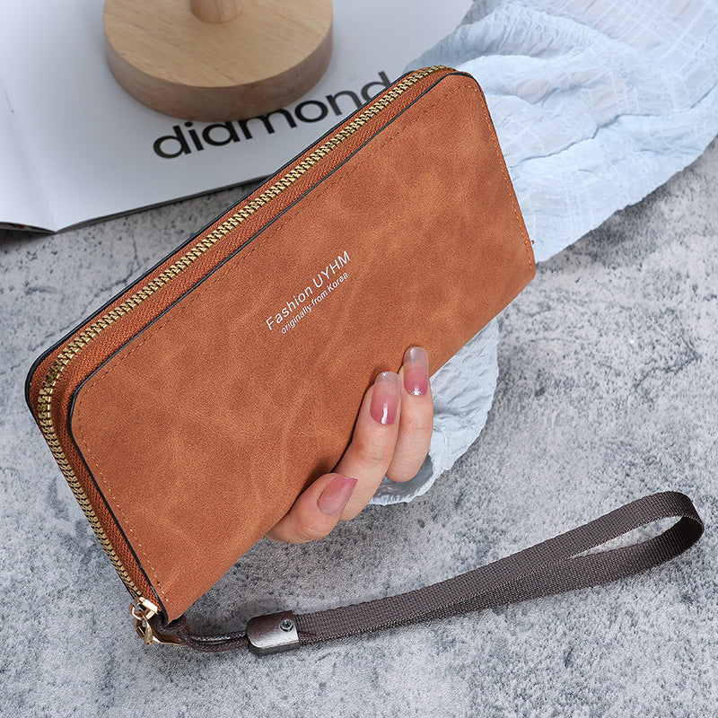 Women's hand-held long wallet new Korean version handbag multi-function card bag mobile phone bag coin purse female wallet