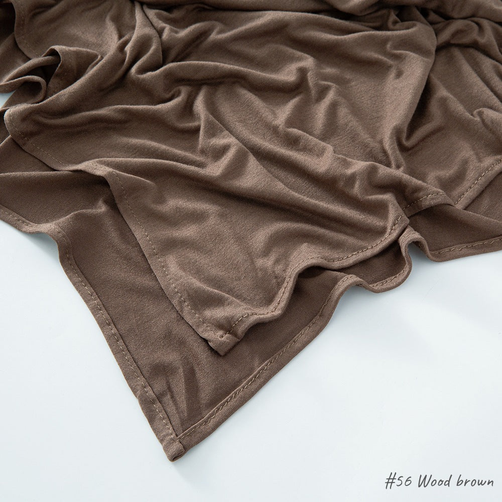 High-quality right-angle curled modal sweat cloth headscarf 170*60 mercerized cotton breathable and comfortable women's head scarf