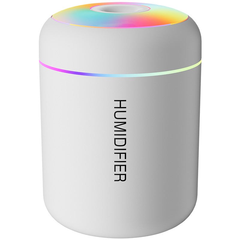Mars cannon ash humidifier USB mini car small silent large fog volume colorful atmosphere light home air-conditioned room