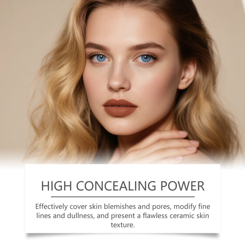 Cross-border 2-in-1 color-changing foundation stick, lightweight, moisturizing, hydrating, skin-nourishing, matte, non-caking, everyday foundation stick.