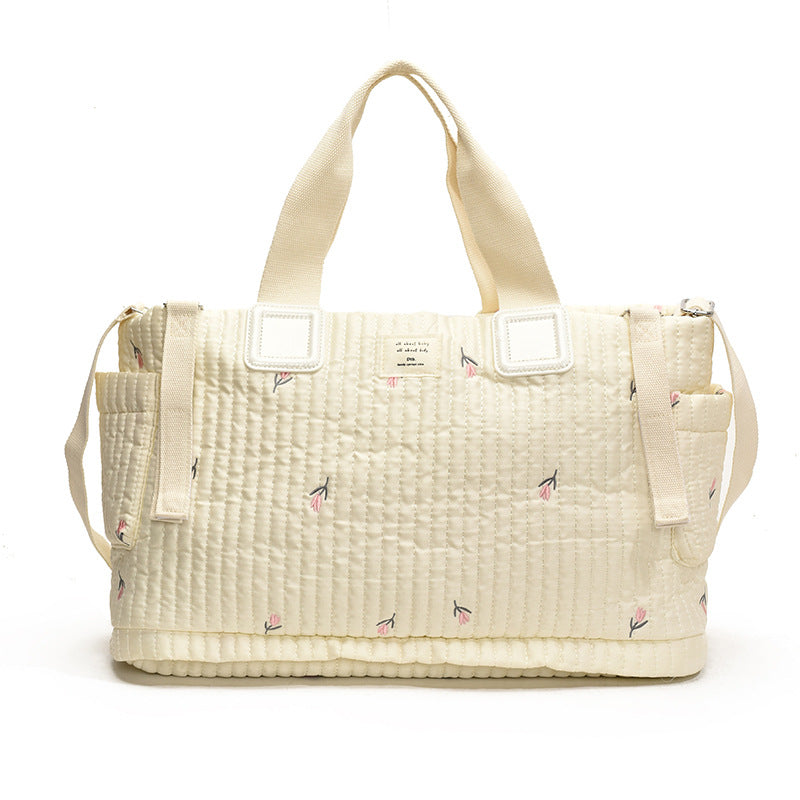 Mommy bag high quality Korean style full embroidery large capacity crossbody mother and baby bag for going out large capacity tote mommy bag