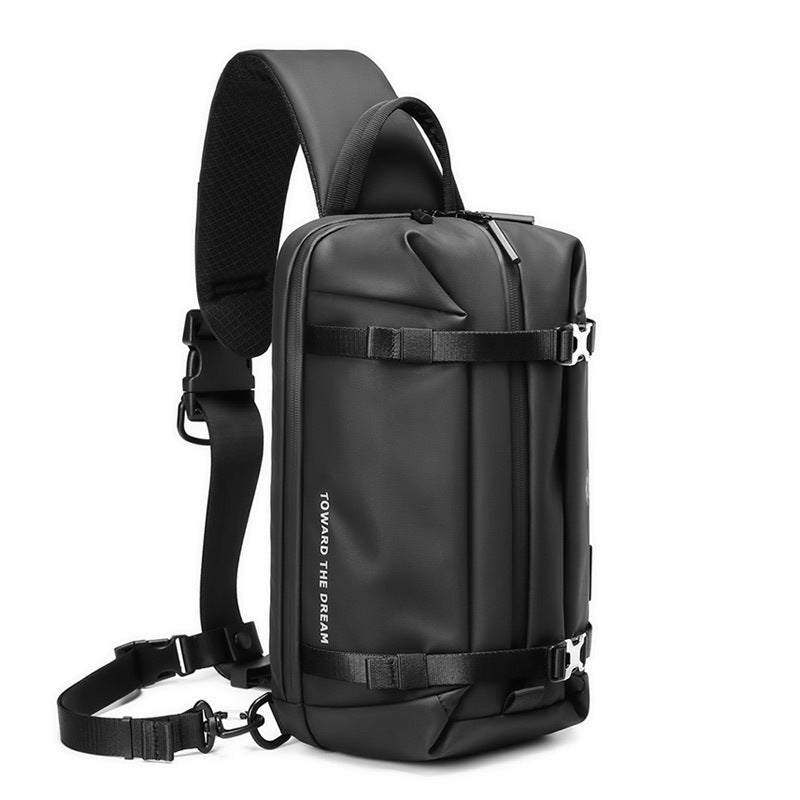 RZTX large capacity chest bag men new Oxford cloth messenger bag Korean version fashion waterproof outdoor shoulder backpack